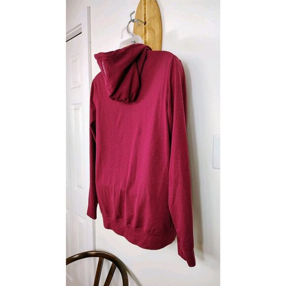 Rhoback Hesi Performance Hoodie Mens Small Red Pullover Top Stretch Long Sleeve - Picture 7 of 11